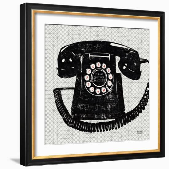 Vintage Analog Phone-Michael Mullan-Framed Premium Giclee Print