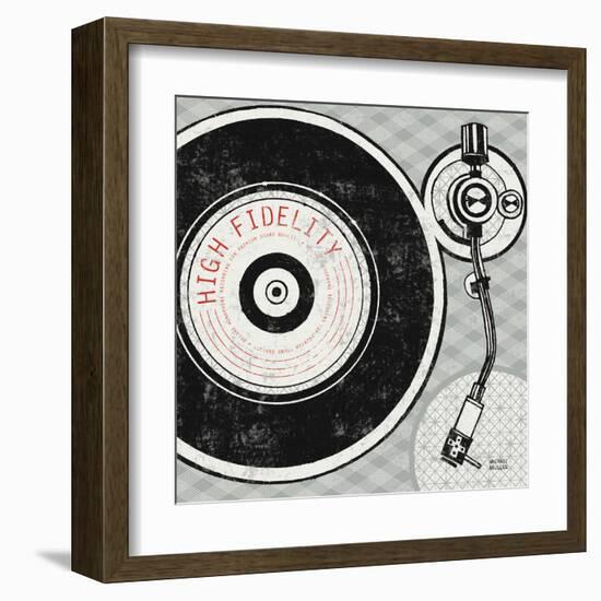 Vintage Analog Record Player-Michael Mullan-Framed Art Print