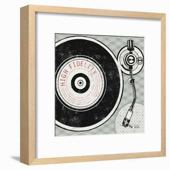 Vintage Analog Record Player-Michael Mullan-Framed Art Print