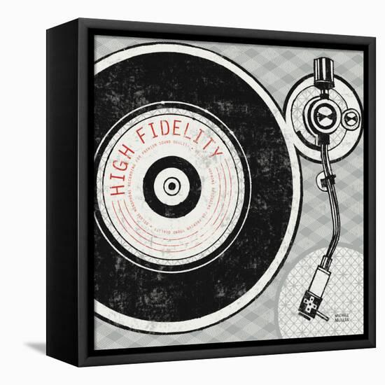 Vintage Analog Record Player-Michael Mullan-Framed Stretched Canvas