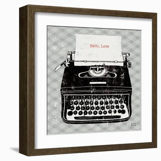 Vintage Analog Typewriter-Michael Mullan-Framed Art Print