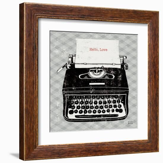 Vintage Analog Typewriter-Michael Mullan-Framed Art Print