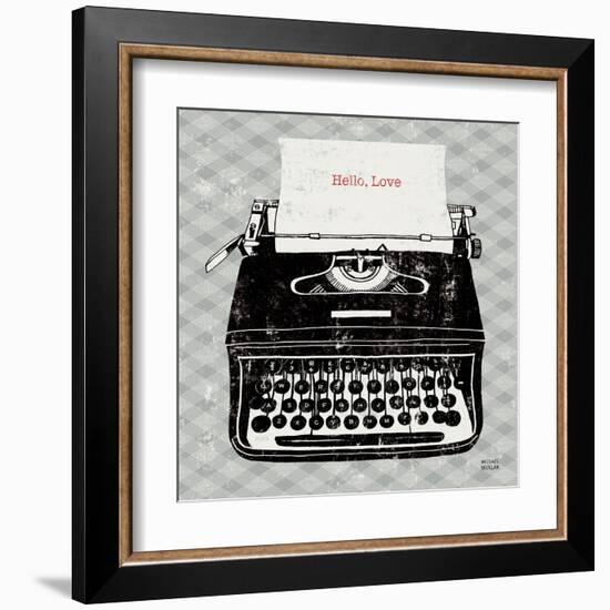 Vintage Analog Typewriter-Michael Mullan-Framed Art Print