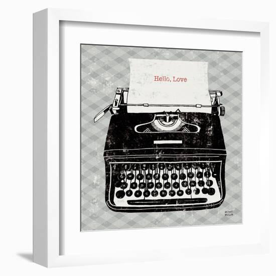 Vintage Analog Typewriter-Michael Mullan-Framed Art Print