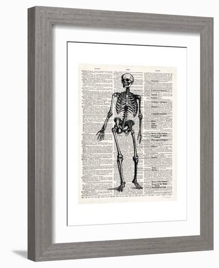 Vintage Anatomy Skeleton-Christopher James-Framed Premium Giclee Print