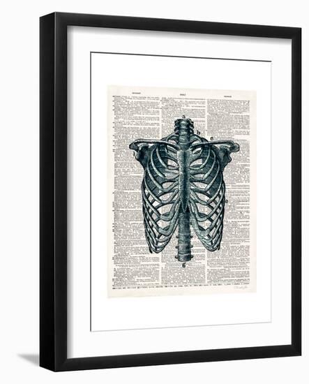 Vintage Anatomy Study-Christopher James-Framed Premium Giclee Print