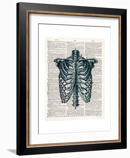 Vintage Anatomy Study-Christopher James-Framed Premium Giclee Print