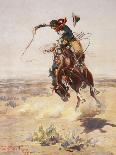 Charles Marion Russell - a Bad Hoss-Vintage Apple Collection-Giclee Print