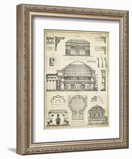 Vintage Architect's Plan III-Vision Studio-Framed Art Print