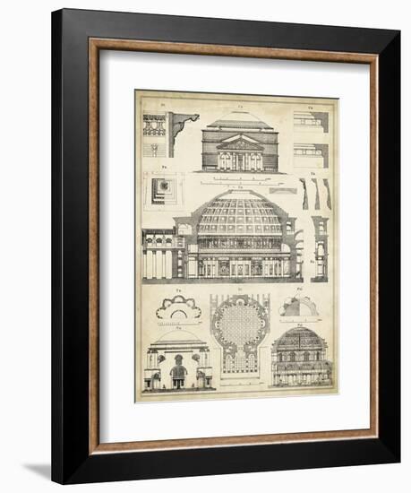 Vintage Architect's Plan III-Vision Studio-Framed Art Print