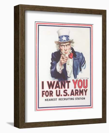 Vintage Army Recruiting Poster-null-Framed Giclee Print