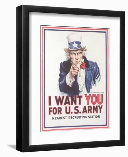 Vintage Army Recruiting Poster-null-Framed Giclee Print