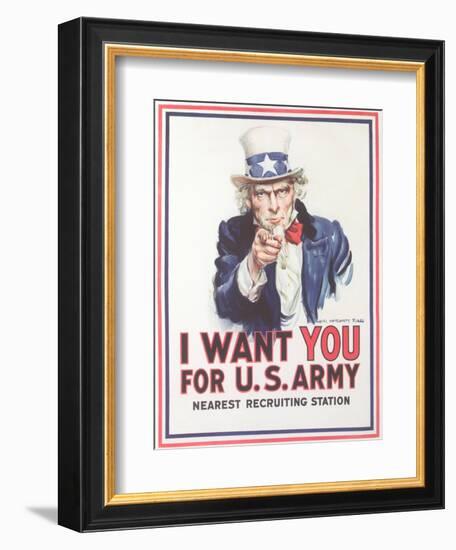 Vintage Army Recruiting Poster-null-Framed Giclee Print