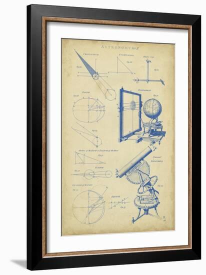 Vintage Astronomy II-Chambers-Framed Art Print