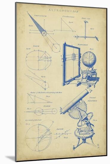 Vintage Astronomy II-Chambers-Mounted Art Print