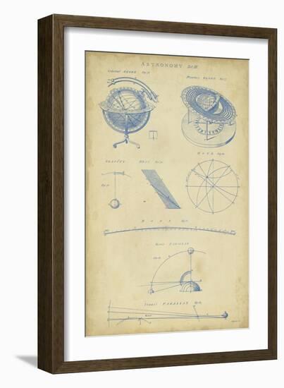 Vintage Astronomy III-Chambers-Framed Art Print