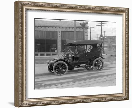 Vintage Automobile, Seattle, 1915-Ashael Curtis-Framed Giclee Print