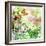 Vintage Background In Painting Style With Butterflies-Maugli-l-Framed Premium Giclee Print