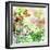 Vintage Background In Painting Style With Butterflies-Maugli-l-Framed Premium Giclee Print