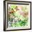 Vintage Background In Painting Style With Butterflies-Maugli-l-Framed Premium Giclee Print