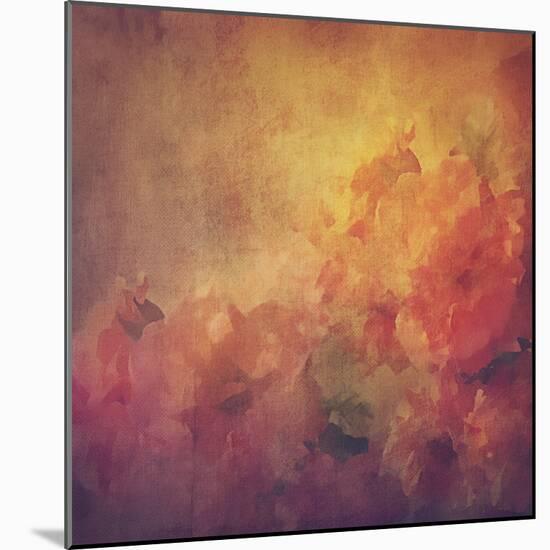 Vintage Background with Flowers (Roses)-kostins-Mounted Art Print