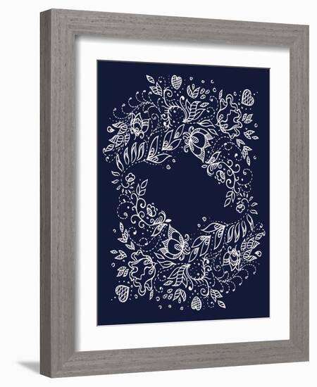 Vintage Background-irska-Framed Art Print