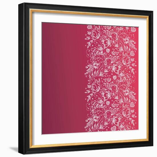 Vintage Background-irska-Framed Art Print