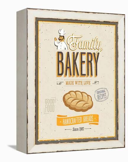 Vintage Bakery Poster-avean-Framed Stretched Canvas