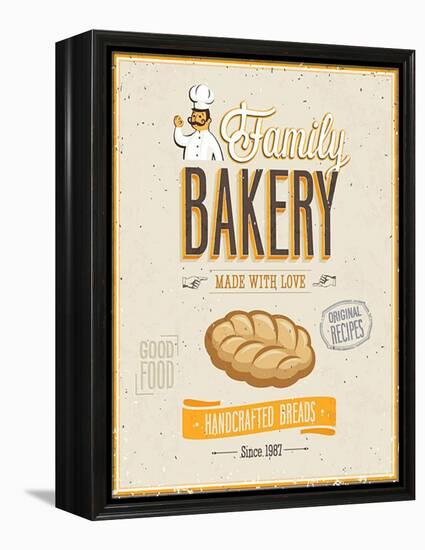 Vintage Bakery Poster-avean-Framed Stretched Canvas