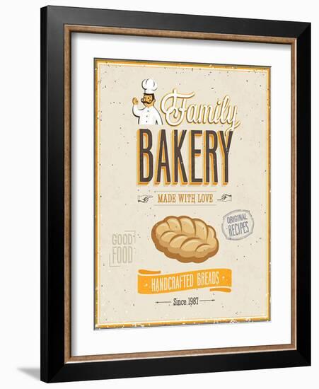 Vintage Bakery Poster-avean-Framed Art Print