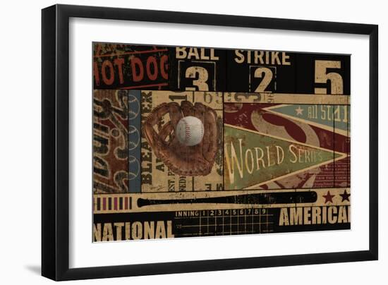 Vintage Ball Park-Eric Yang-Framed Art Print