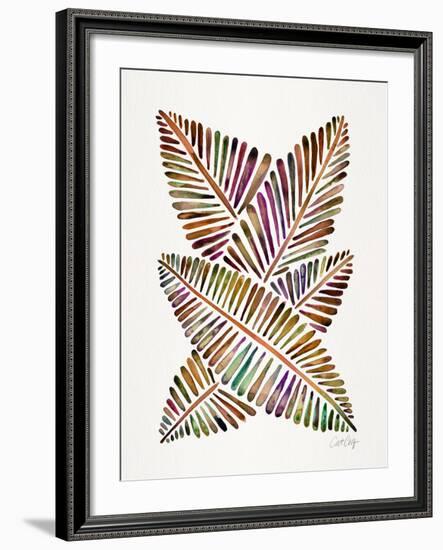 Vintage Banana Leaves-Cat Coquillette-Framed Giclee Print