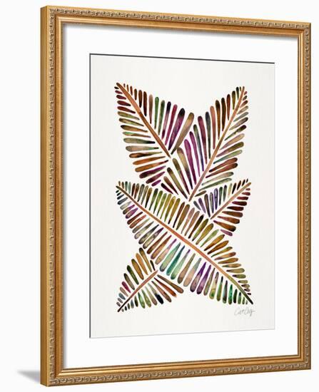 Vintage Banana Leaves-Cat Coquillette-Framed Giclee Print