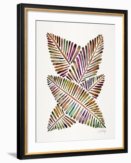 Vintage Banana Leaves-Cat Coquillette-Framed Giclee Print