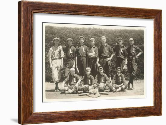 Vintage Baseball Team-null-Framed Art Print