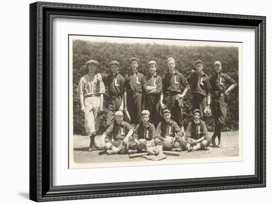 Vintage Baseball Team-null-Framed Art Print