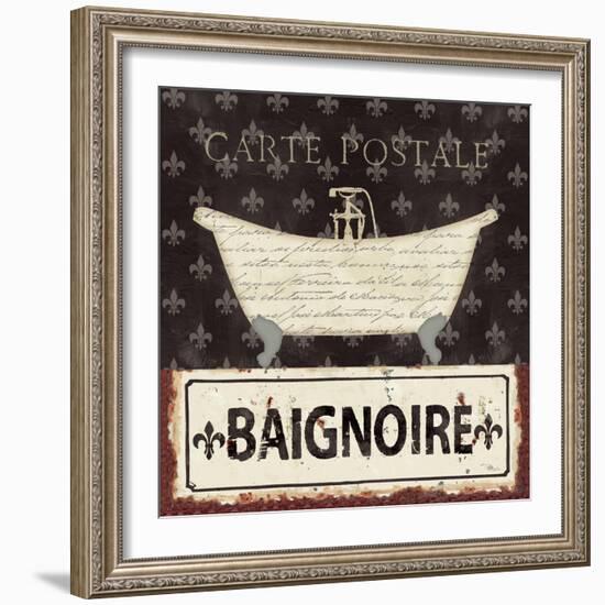 Vintage Bath V-Pela Design-Framed Art Print