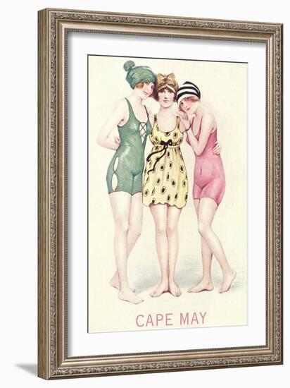 Vintage Bathing Beauties-null-Framed Art Print