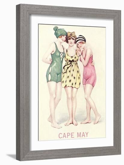 Vintage Bathing Beauties-null-Framed Art Print