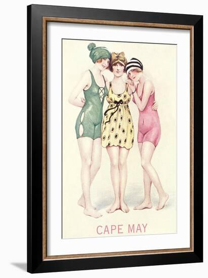 Vintage Bathing Beauties-null-Framed Art Print