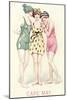 Vintage Bathing Beauties-null-Mounted Art Print