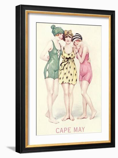 Vintage Bathing Beauties-null-Framed Art Print