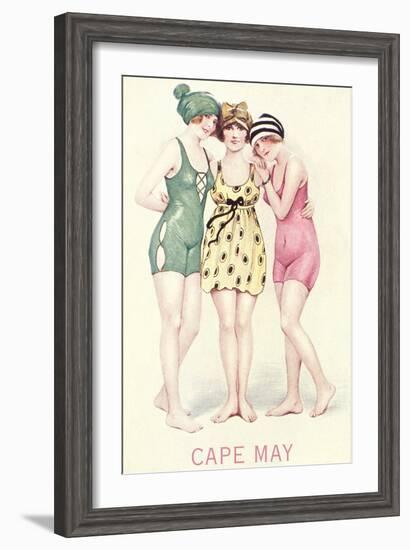 Vintage Bathing Beauties-null-Framed Premium Giclee Print