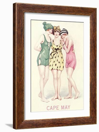 Vintage Bathing Beauties-null-Framed Premium Giclee Print