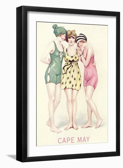 Vintage Bathing Beauties-null-Framed Premium Giclee Print