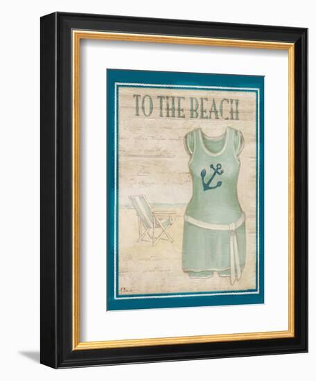 Vintage Bathing Suit IV-Paul Brent-Framed Art Print