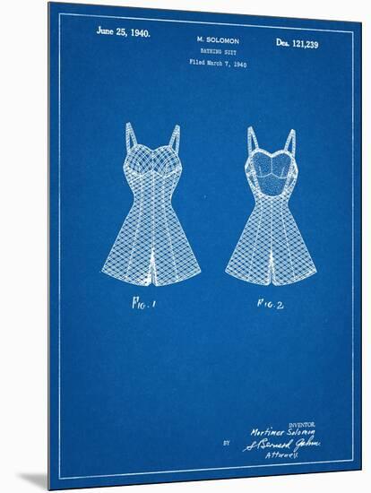 Vintage Bathing Suit Patent 1940-null-Mounted Art Print