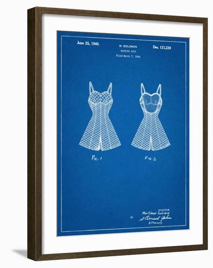 Vintage Bathing Suit Patent 1940-null-Framed Art Print