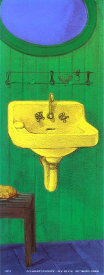 Vintage Bathroom Sink I Art Print Conde Art Com