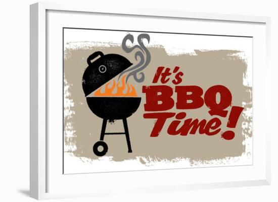 Vintage Bbq Grill Party-daveh900-Framed Premium Giclee Print